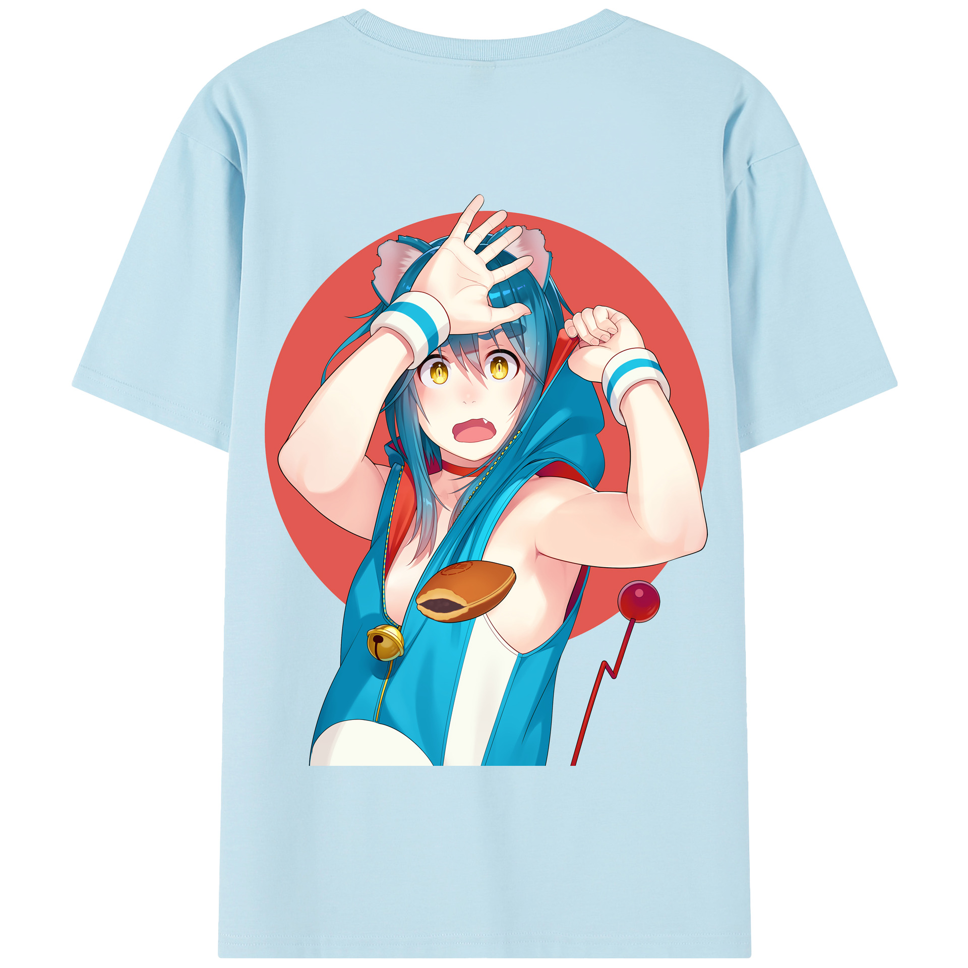 （画像用） ドラえもん Doraemon 綿100％半袖Tシャツ（背面プリント）